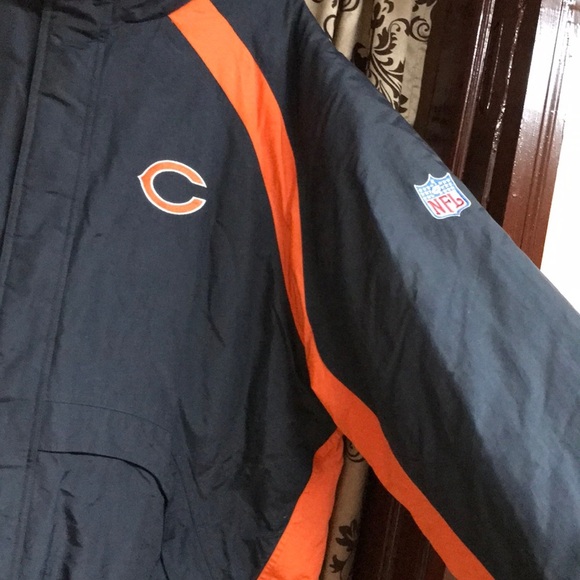 NFL Chicago Bears Reebok Parka Jacket With Matching Beanie Included - Picture 6 of 14